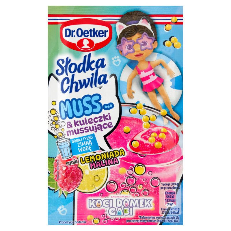 Dr. Oetker Słodka Chwila Deser smak lemoniada malina 34 g