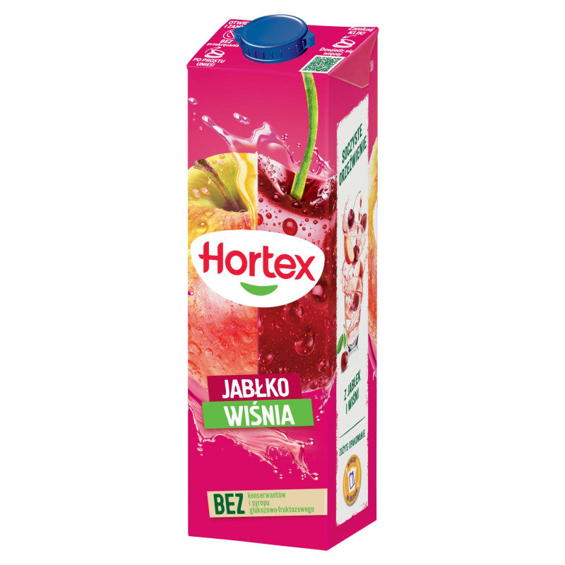 Hortex Napój jabłko wiśnia 1 l