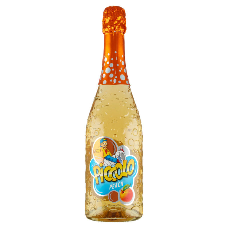 Piccolo Napój bezalkoholowy gazowany o smaku brzoskwiniowym 750 ml