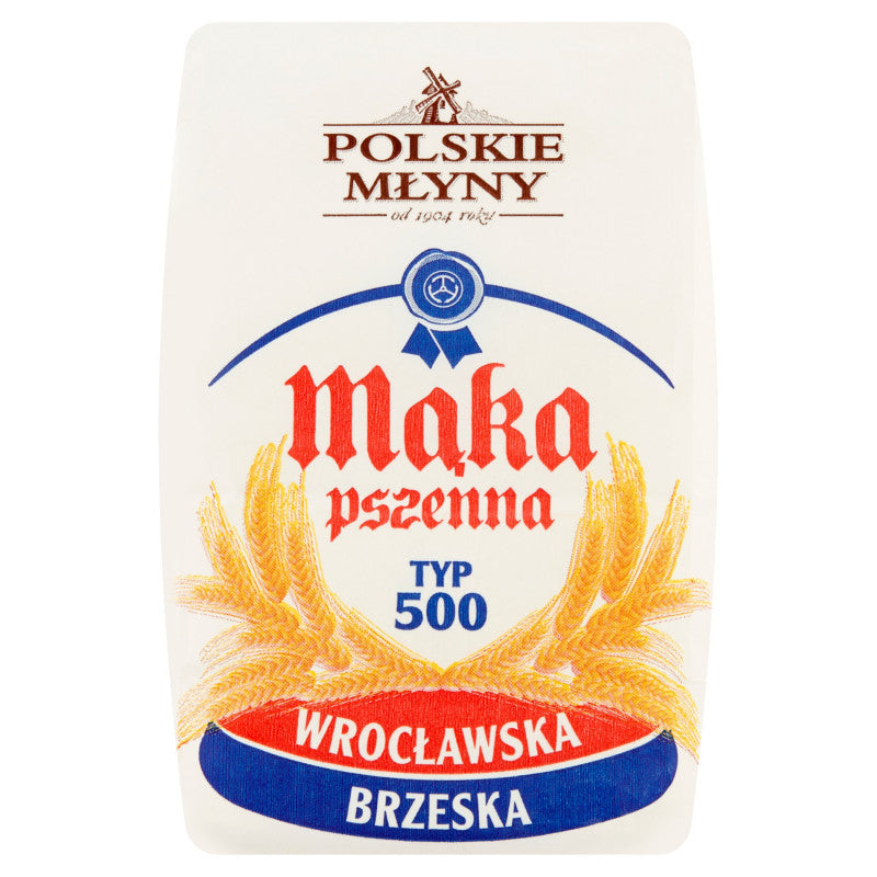 Polskie Młyny Mąka pszenna wrocławska brzeska typ 500 1 kg