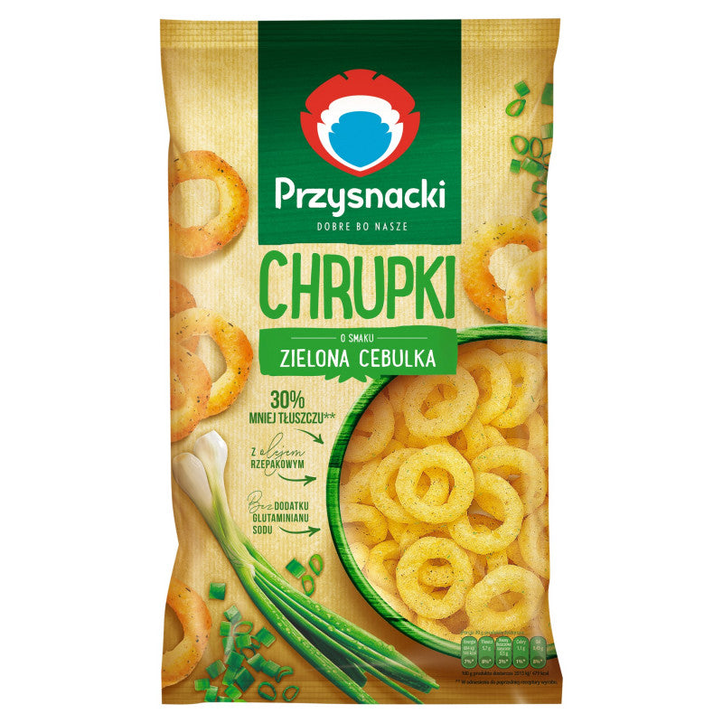 Przysnacki Chrupki o smaku zielona cebulka 140 g