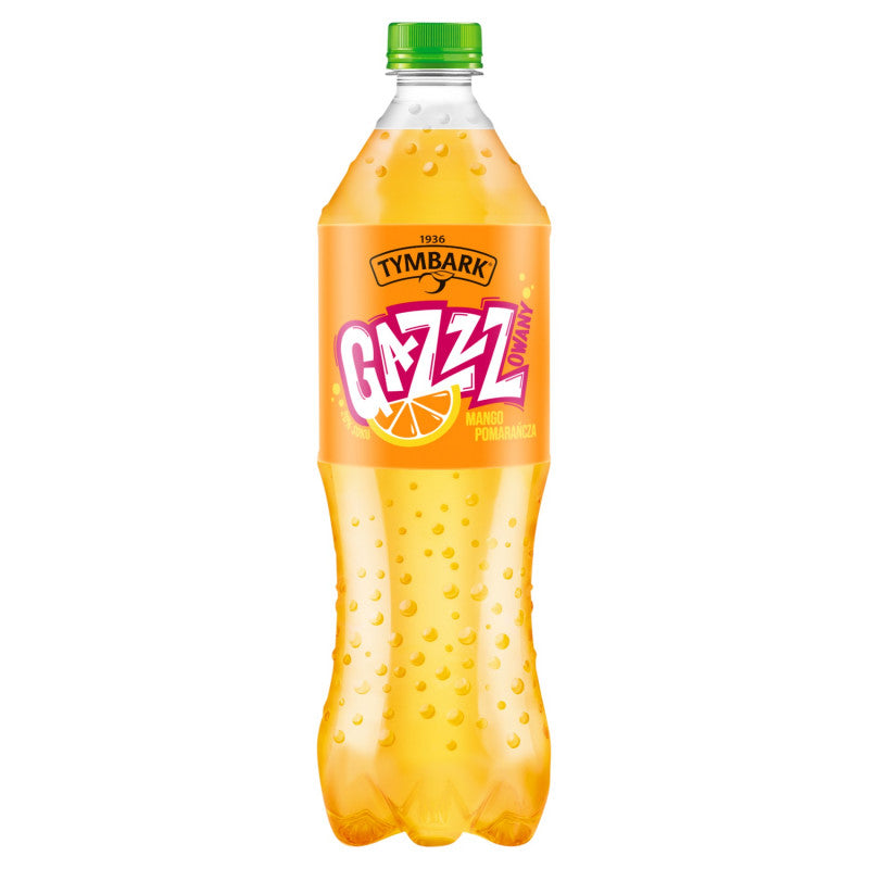 Tymbark Gazzzowany Gazowany napój mango pomarańcza 1 l