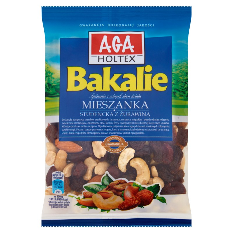 Bakalie Mieszanka studencka z żurawiną 150 g