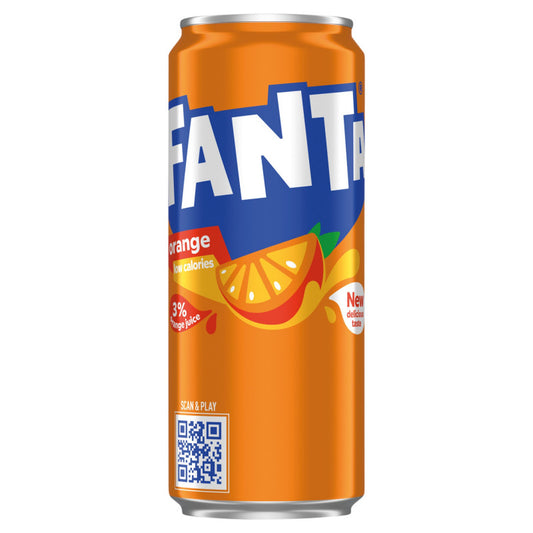 Fanta Napój gazowany o smaku pomarańczowym 330 ml