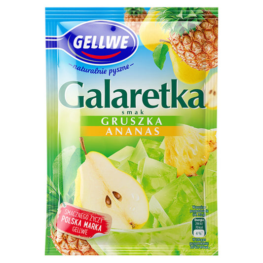 Gellwe Galaretka smak gruszka ananas 72 g