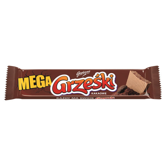 Grześki Mega Wafel przekładany kremem kakaowym 34 g