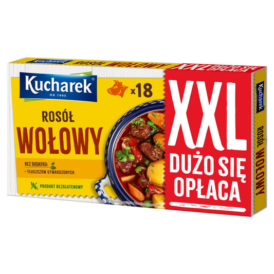 Kucharek Rosół wołowy 180 g (18 x 10 g)