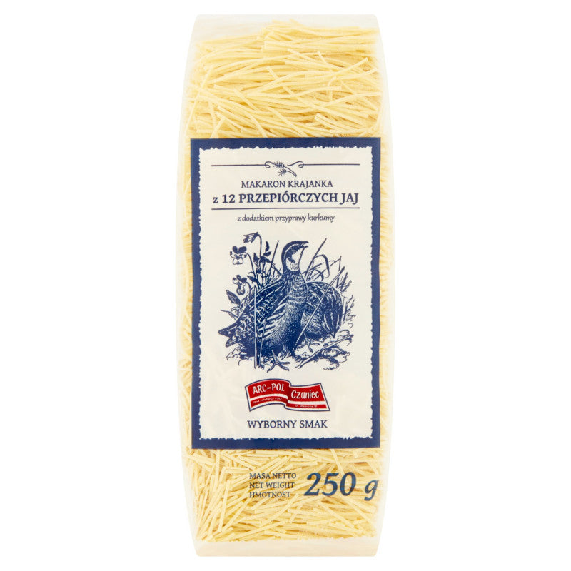 Makaron krajanka z 12 przepiórczych jaj 250 g