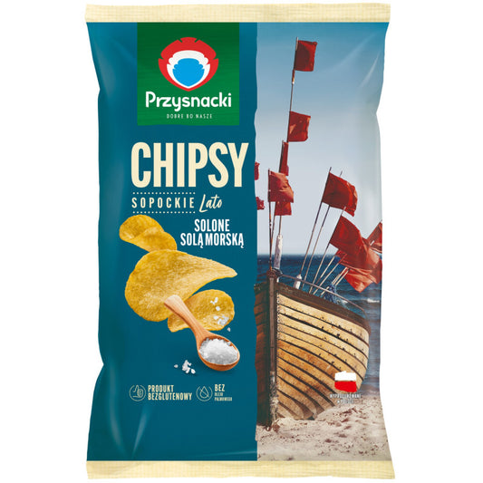 Przysnacki Chipsy solone solą morską 130 g