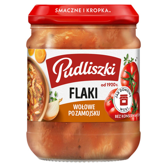 Pudliszki Flaki wołowe po zamojsku 450 g
