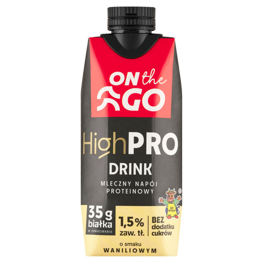 SM Gostyń On The Go Mleczny napój proteinowy o smaku waniliowym 350 g