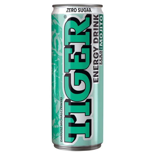 Tiger Zero Sugar Gazowany napój energetyzujący o smaku mojito 250 ml