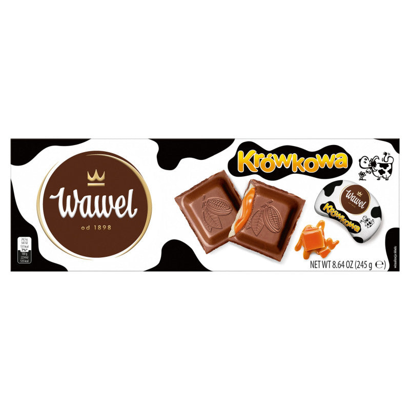 Wawel Czekolada mleczna nadziewana krówkowa 245 g